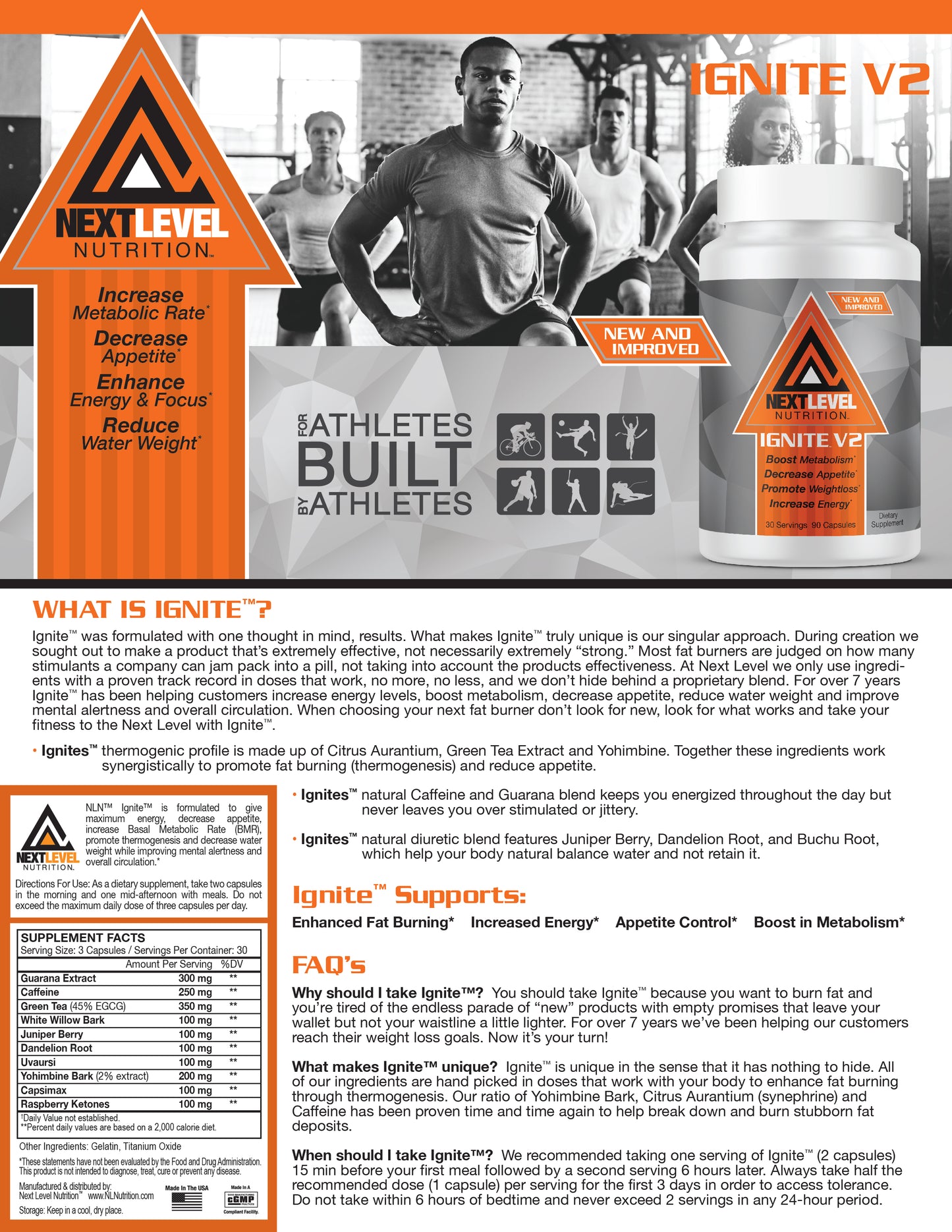 Ignite V2 | Thermogenic Fat Burner | 30 Servings