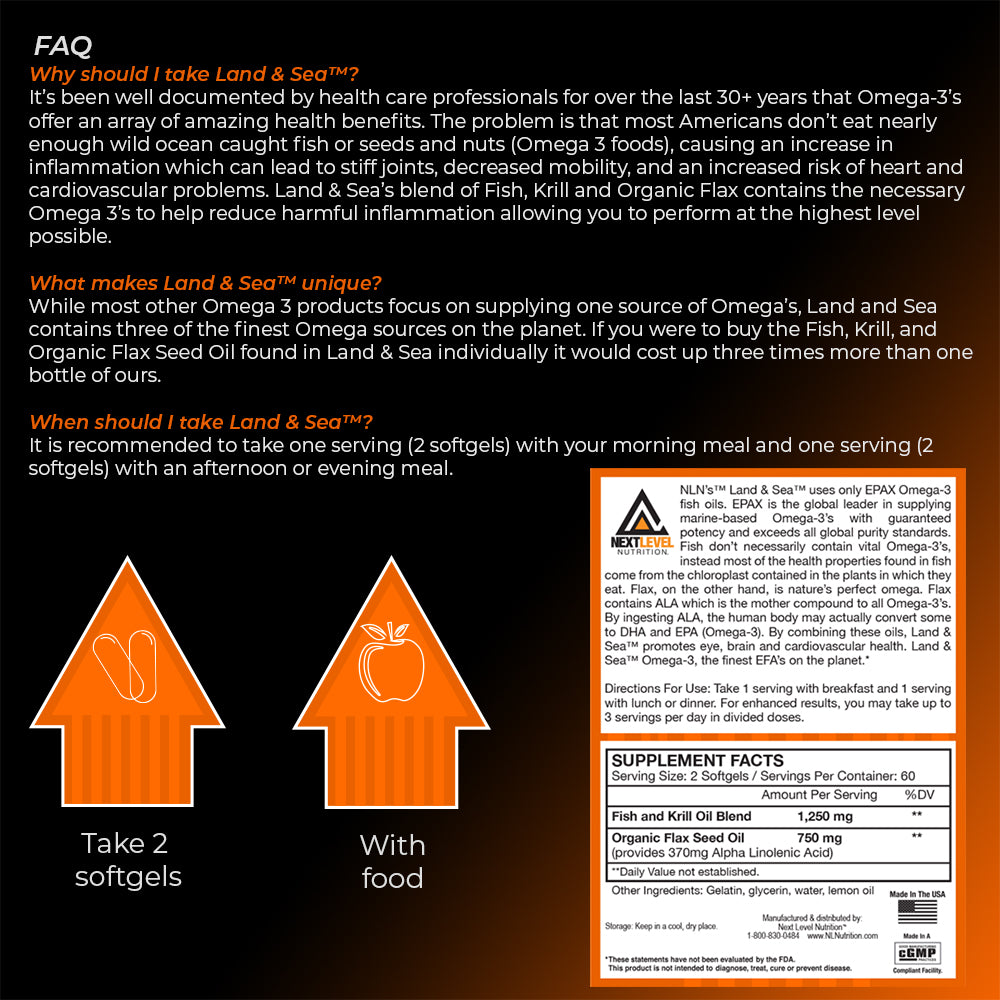 land and sea fish oil supplement next level nutrition