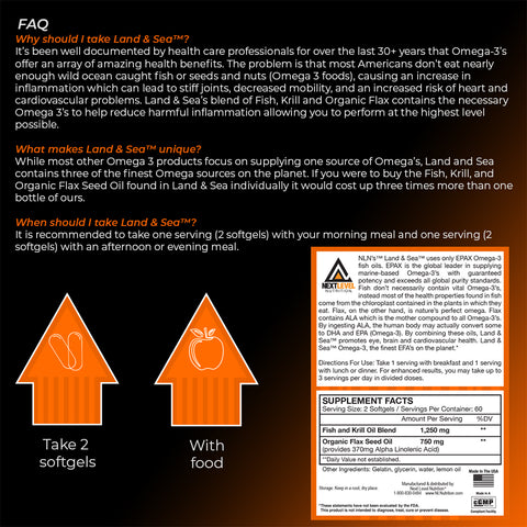 land and sea fish oil supplement next level nutrition