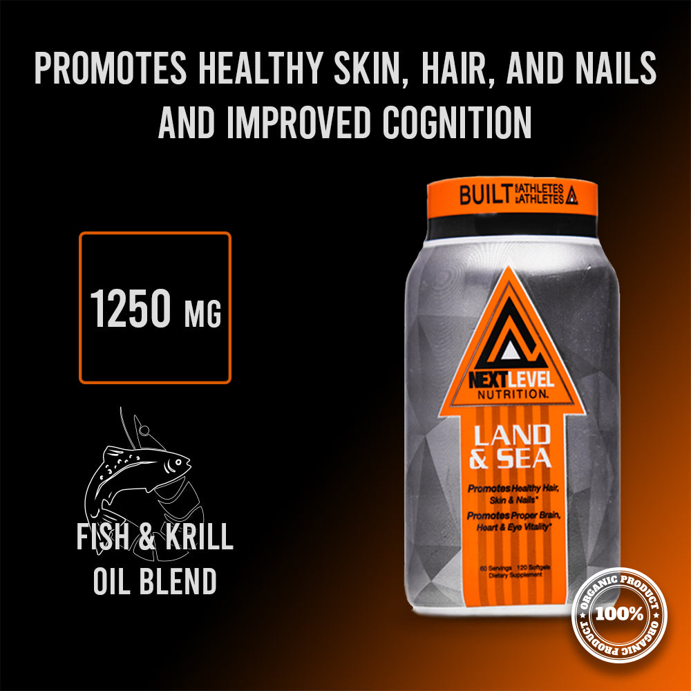 land and sea fish and krill oil supplement next level nutrition